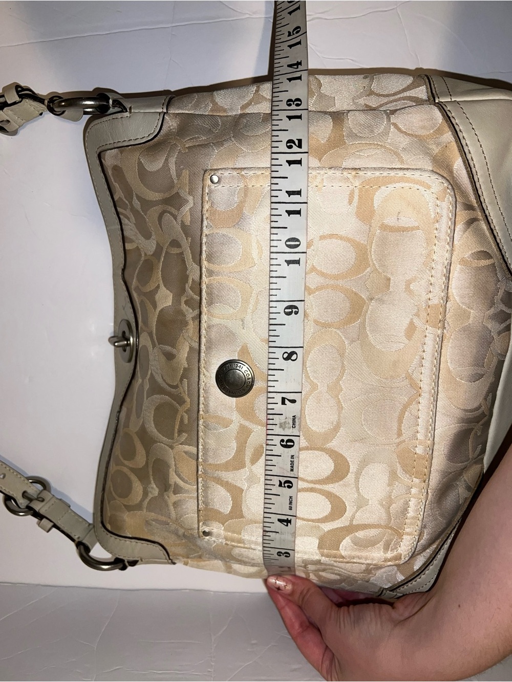 Vintage Y2K Coach Chelsea Optic Signature Tote - Picture 11 of 11